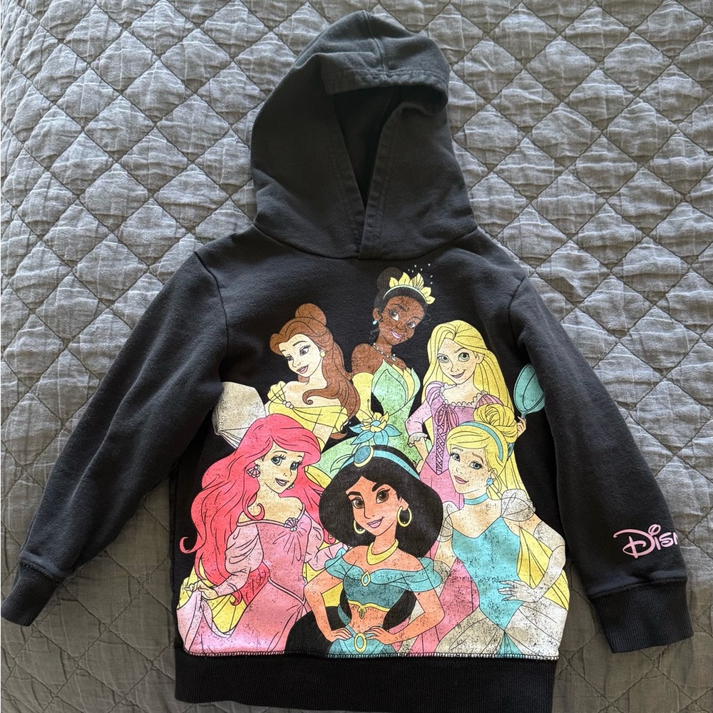 Disney Princess Black Hoodie for Kids
